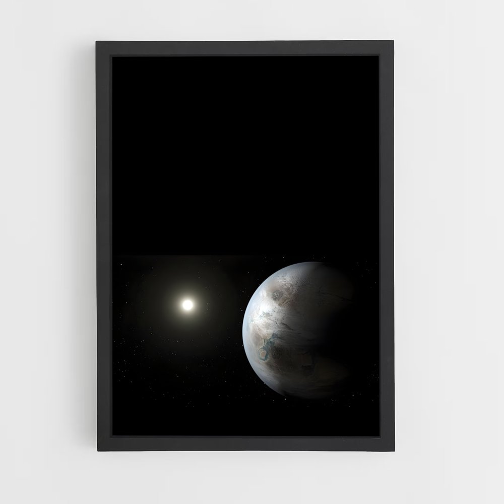 Poster Kepler et sa Lune (vue 2)